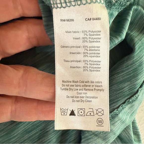 Asics Dorai Short Sleeve Tee Quick Dry Workout Shirt Heather Teal Men’s Size 2XL - Picture 10 of 11